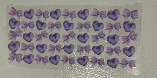 #19-Purple Hearts & Bows