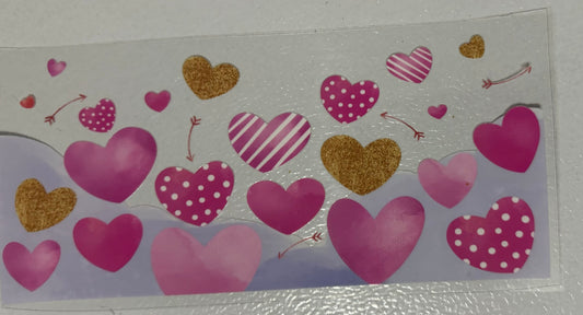 #14 Pink & Gold Hearts